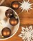 Brown Glass Christmas Ball Ornaments, 2.36” Hanging Bulbs Ornaments for Christmas Tree, Set of 12 Hanging Balls for Holiday, Halloween, Xmas Tree Decorations